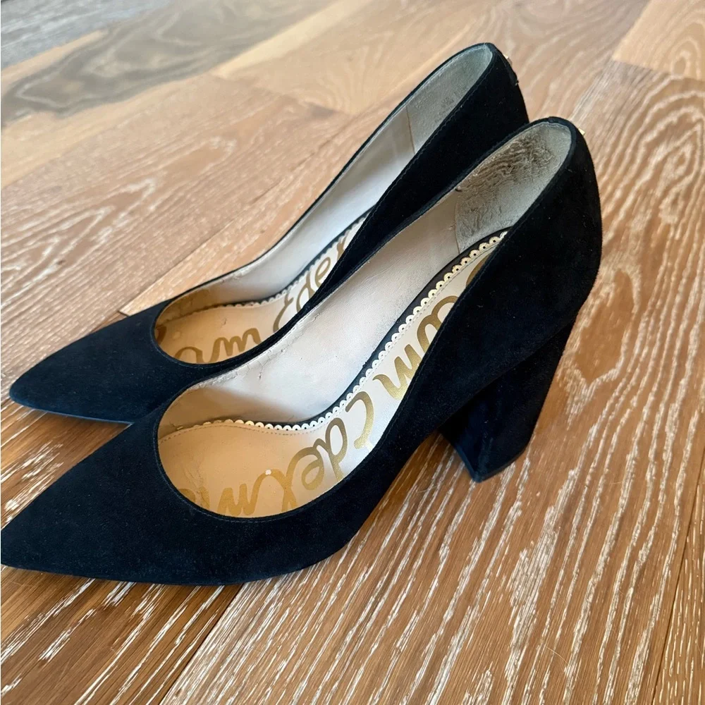 Sam Edelman Halton black suede block heel